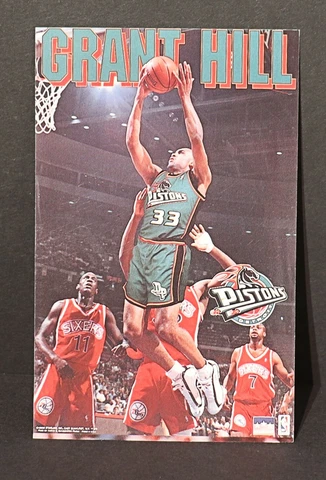 GRANT HILL PISTONS STARLINE NBA Mini Poster aprox 3 x 5 Inches(gd) Cover