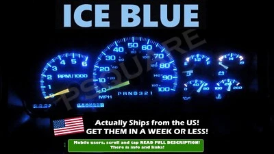 Cuadro de instrumentos LED azul hielo para Chevy GMC 95 98 Tahoe Suburban Foto 1 de 2