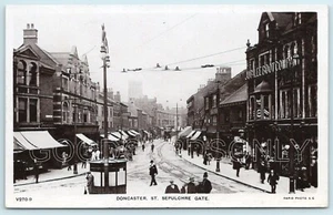 Doncaster Scpulchre Gate Yorkshire Real photo Postcard wy 102 - Picture 1 of 2
