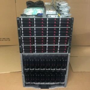 HP C7000 G3 28.8TB 15K 10GbE iSCSI 256-Core 1.5TB 16x BL460c Gen8 P2000 G3 SAN - Picture 1 of 3