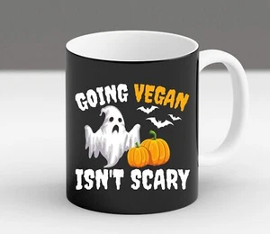 Going Vegan Isn't Scary Vegan Halloween Dicho Sarcástico Regalo Moda Taza - Imagen 1 de 7