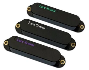 Lace Sensor Rainbow Pack (Smaragd, Silber, Lila) Strat Tonabnehmer Set - Schwarz - Bild 1 von 1