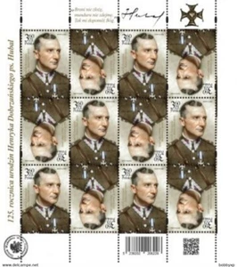Poland 2022. Birth of Henryk Dobrzanski alias Hubal. II WW. Mini Sheet. MNH - Picture 1 of 1