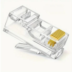 π₯ 20-Pack RJ45 Pass-Through Connectors β Cat5e/Cat6 Network Cable Plugs!π - Afbeelding 1 van 7