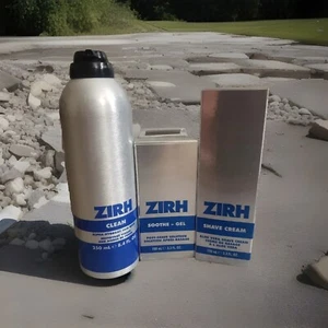 Zirh Shave Basics: Aloe Vera Shave Cream, Sooth-Gel & Alpha-Hydrox Face Wash New - Picture 1 of 2