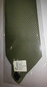 Herren Luxus Premier Hochzeit oder Business Büro Krawatte Gold & Blau Hundezahn NEU - Bild 1 von 2