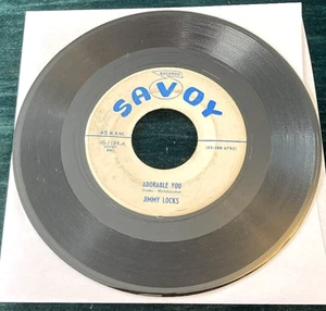 Jimmy Locks: Adorable You/I Was in Heaven 45 Savoy R&B Strong VG HEAR - Picture 1 of 2