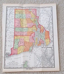 Map Rhode Island 1896 - Picture 1 of 1