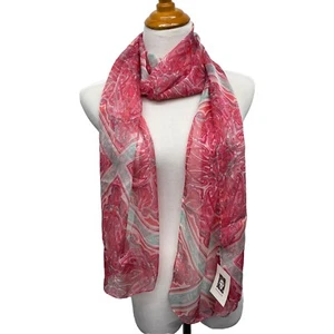 Anne Klein Women polyester scarf Pink 68"x21" - Picture 1 of 4