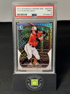 RARE 2023 Bowman Chrome Prospects Jackson Holliday Mojo Refractor Orioles PSA 9 - Picture 1 of 2