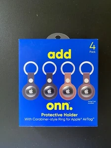 NEUF Onn. Air Tag Anneau Housse de Protection avec Mousqueton Style Anneau Lot de 4 - Photo 1 sur 3