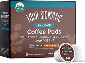 Four Sigma Foods Quattro Sigmatic Adaptogen Caffè K-tazze, Media CONSEGNA IL GIORNO SUCCESSIVO - Foto 1 di 1