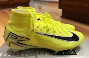 Nike Zoom Superfly 10 Elite FG Volt Black FQ1454 700 Men's Size 9.5 - Picture 1 of 10