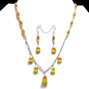Tesoros Recuperados-Plata Esterlina Halloween Caramelo Maíz Joyería Set Por SoniaMcD - Imagen 1 de 12