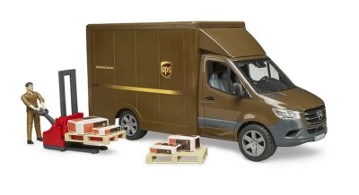 BRUDER - Camion UPS MERCEDES BENZ Sprinter con autista e accessori - 1/16 - B... - Immagine 1 di 4