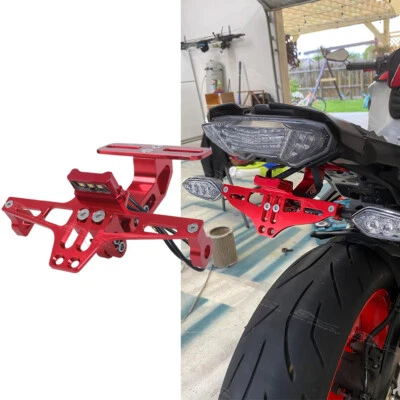 Motorcycle Tail Tidy License Plate Holder w/LED For Yamaha FZ07 MT07 FZ10 MT10 - Image 1 of 4