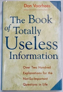 The Book of Totally Useless Information by Don Voorhees, 1993 Hardcover w/DJ - Bild 1 von 5