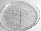 Arcoroc France Aspen Leaf Serving Torte Plate 13" Round  Platter Excellent Cond.
