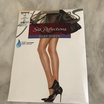 Pantimedias Hanes Silk Reflections Cool Comfort Control Puntera Reforzada - TALLA: C-D Foto 1 de 4