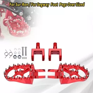 For Segway X160 & X260 For Sur-ron for Light Bee X / LBX Foot Pegs Footrest Red - Bild 1 von 12