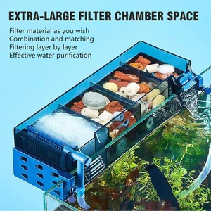 Aquarium Fish Tank Filter with Waterfall Oxygenation suit For Multi Layer Filter - Picture 1 of 14