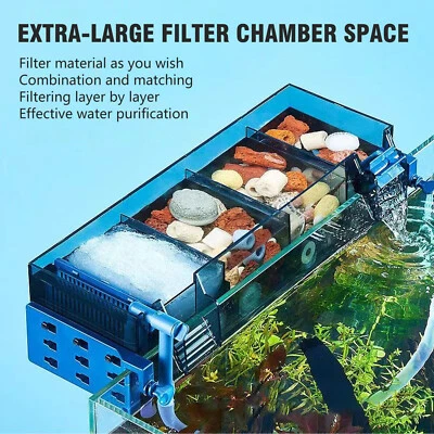 Aquarium Fish Tank Filter with Waterfall Oxygenation suit For Multi Layer Filter - Image 1 of 4