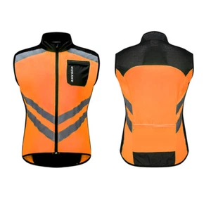 WOSAWE Men's Cycling Vest MTB Road Bike Reflective Jacket Bicycle Sports Gilet - Picture 1 of 15
