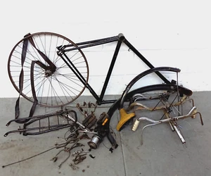 1954 Raleigh 23" Bicycle Frame & Misc Parts – Vintage Restoration Project - Picture 1 of 20