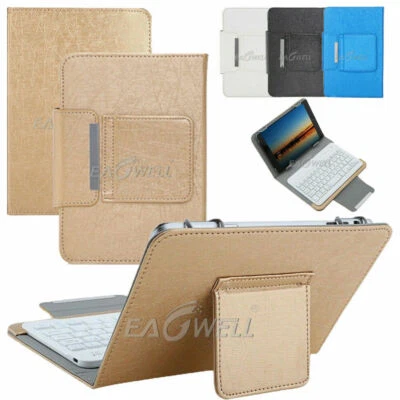 For Samsung Galaxy Tab A 7.0" 8.0 10.1" 10.5" Tablet Leather Case Keyboard Cover - Image 1 of 4
