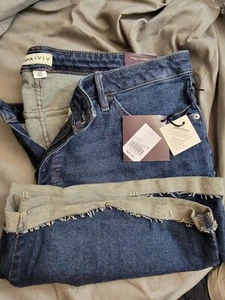 Pantalones Cortos Pantalones Cortos Mujer Ava & Viv Bermudas Talla 16W/R Elastizados Puños Dobladillo Tiro Alto Nuevo con Etiquetas - Imagen 1 de 3