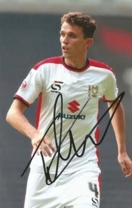 MK DONS: TOM FLANAGAN SIGNED 6x4 ACTION PHOTO+COA - Bild 1 von 1
