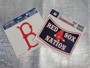 Wincraft Boston Red Sox 2 Multi-Use Team Logos Ultra Decals 4" Licensed USA NEW - Picture 1 of 3