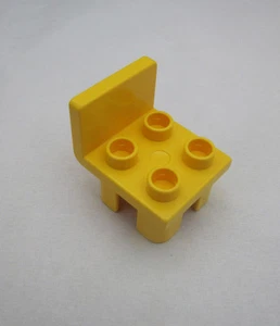 LEGO Duplo YELLOW CHAIR Furniture Chair 2 x 3 x 2 for House Table Living - Picture 1 of 1