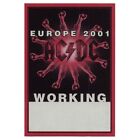 AC/DC 2001 Stiff Upper Lip concert tour Working Backstage Pass