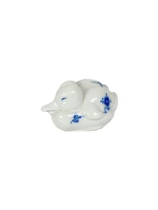 Estatuilla Royal Copenhagen Interior Goods Pato Palmera Azul Usada - Imagen 1 de 5