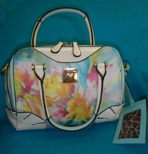 Novelty Multi-Colored Fun Handbag~2way Top Zipper - Picture 1 of 6