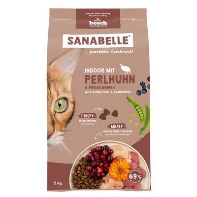 Sanabelle Indoor mit Perlhuhn 4 x 2 kg - Bild 1 von 4