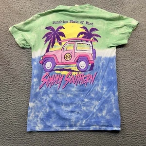 Jeep Surfing Tie Dye T-Shirt Girls  Size Small Tee Shirt Simply Southern - Picture 1 of 7