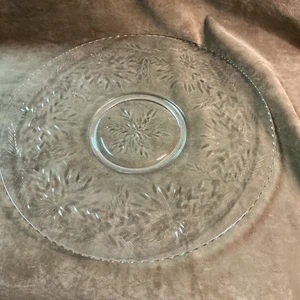 Circa 1940s Glastonbury – lotus majestic cut large tray 77/24 in clear Glass - Picture 1 of 4
