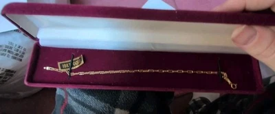 MOM 18K Tennis Chain Linked Bracelet Made In Israel - Image 1 of 4
