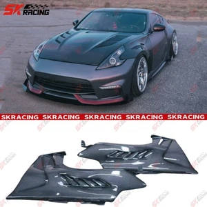 Kits de guardabarros delanteros de fibra de carbono/carbono forjado para Nissan 370Z Z34 2009-2021 - Imagen 1 de 24
