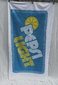 Cannon Pepsi Light Beach Towel All Cotton 30.5 x 54.5 Soda Advertising Vintage - Picture 1 of 6