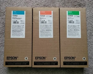Genuine EPSON T5962 T596A T596B total 3 Ink 350ml for 7890/7900/9890/9900 - Afbeelding 1 van 2