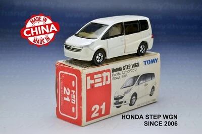 Tomica #21 HONDA STEP WGN, modelo Tomy diecast coleccionar vehículos de juguete escala 1/64 Foto 1 de 4