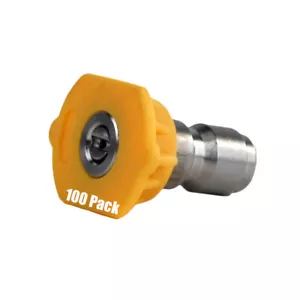 100 Stück Erie Tools Hochdruckreiniger 1/4" Quick Connect 15 Grad 5,0 Düsen - Bild 1 von 4
