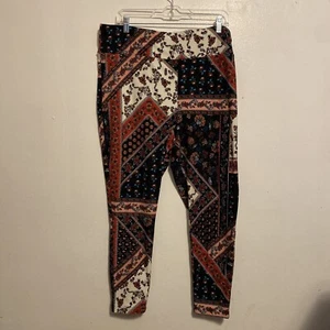 Leggings donna Terra & Sky vibranti floreali taglia 2X Fairy-core elasticizzati pull on - Foto 1 di 13