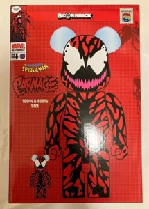 MEDICOM TOY BE@RBRICK CARNAGE SPIDER-MAN Spiderman 400% & 100% Set Bearbrick JP - Picture 1 of 2