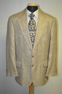 Croft & Barrow 100% Silk 2 Front Button Sports Coat Size 42L - Picture 1 of 12