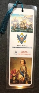 Russian Tsar Bookmark - Hand Made - Choose Tsar - 5ml thick - 8" x 3" inches - Bild 1 von 28