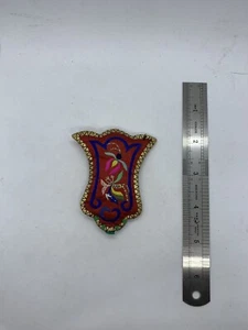 ANTIKE CHINESISCHE bestickte Seide DUFT HANDTASCHE TASCHE 19. Jahrhundert BEUTEL - Bild 1 von 4